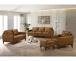 Brand New Wood-Mode Leather Sofa Set - 1