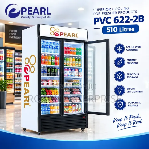 Pearl PVC 622-2B Refrigerator - 510 Liters - 1