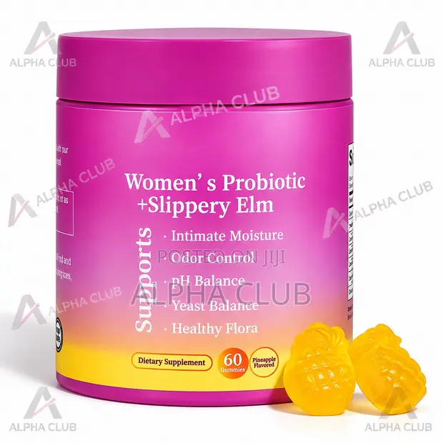 Women's Probiotic + Slippery Elm Gummies - 60 Count - 1