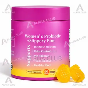 Women's Probiotic + Slippery Elm Gummies - 60 Count