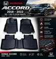 Honda Accord 2018-2022 Floor Mats - Custom Made - 2