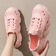 Stylish Chunky Sneakers - Beige & Pink - 3