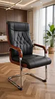 Luxury Visitors Chair - Black Diamond Tuft - 2