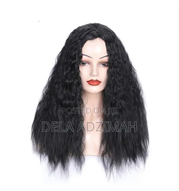 Matte Realistic Corn Perm Long Curly Wig - 1