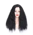Matte Realistic Corn Perm Long Curly Wig - 1