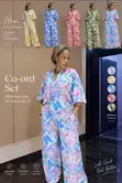 2-Piece Colorful Abstract Print Co-Ord Set - 2