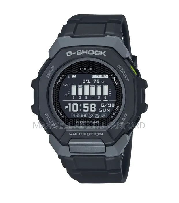 Casio G-Shock GBD-300-1 G-Squad Bluetooth Black Digital Watch - 1