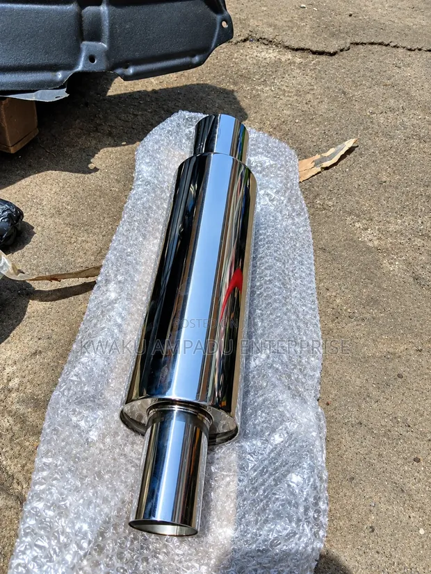 Super Turbo Exhaust - Loud Sporty Sound, Chrome Finish - 1