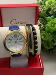Cartier Watches - Genuine Leather Band - 2