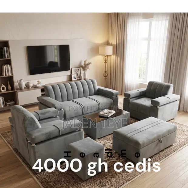 Brand New Luxury 3-in-1 Sofa with 2 Singles - 1