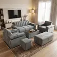 Brand New Luxury 3-in-1 Sofa with 2 Singles - 2
