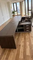 L Shape Executive Desk + CEO Executive Chair - 3