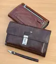 Luxury Montblanc Men's Leather Clutch Wallet - 1