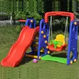 3-in-1 Multi-Activity Playground Set with Slide & Swing - 2