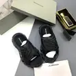 Balenciaga Track Slide Sandals - Triple Black - 3
