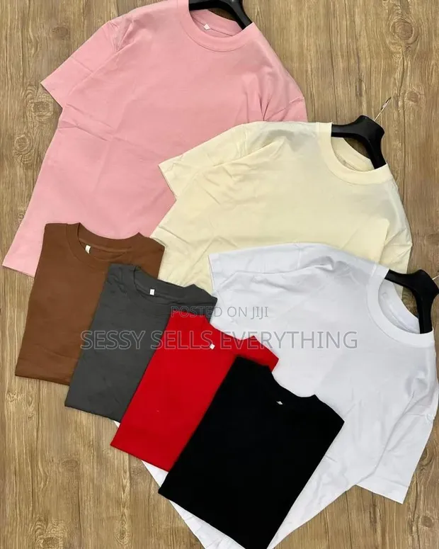Plain Cotton T-Shirts - 1