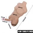 Unisex Half-Body Inverted Mold Penis Doll - 5