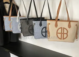 Fashion Tote Bag - Large Capacity Canvas with Leather Handles