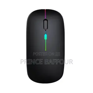 Wireless RGB Optical Mouse - Rechargeable, Ultra-Thin