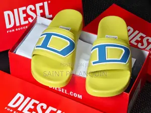 Diesel Men's SA-Mayemi D Slide Sandals - Cyber Yellow