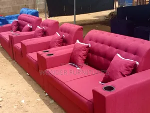 High Quality Red Sofa Set - 7 Seater