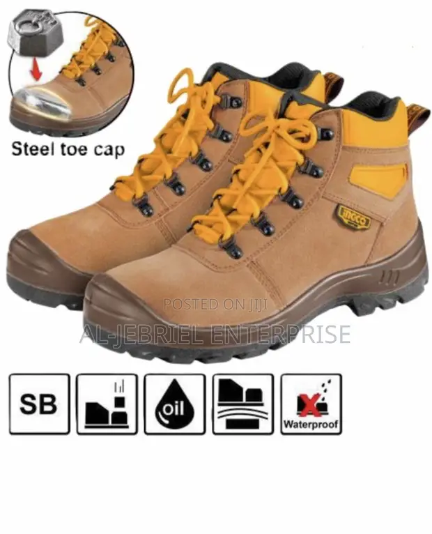 Ingco Safety Boots - Brown - 1