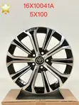 Corolla 16" Rims - Gloss Black & Silver - 1
