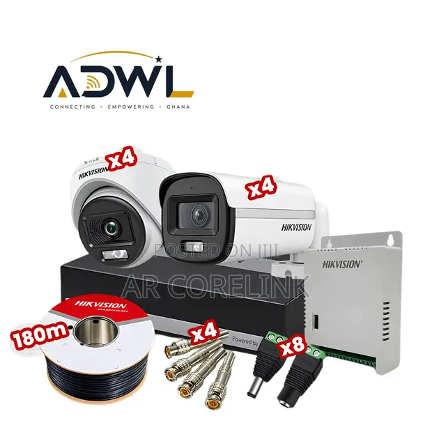 Hikvision 8 CH 2MP ColorVu CCTV Kit with SSD Storage - 1