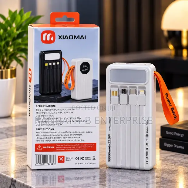 XIAOMAI 50000mAh 22.5W Power Bank - White - 1