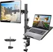 HUANUO Adjustable Monitor Stand - Single Arm Desk Mount - 2