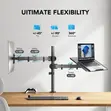 HUANUO Adjustable Monitor Stand - Single Arm Desk Mount - 3