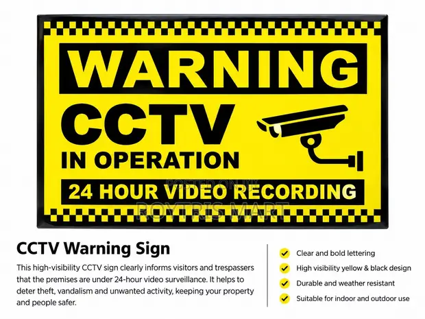 CCTV Warning Signage - 1