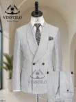 Men's Mandarin Collar Suits - 1