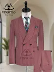 Men's Mandarin Collar Suits - 3