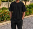 Mr. Tan Plain Black T-Shirt - 3