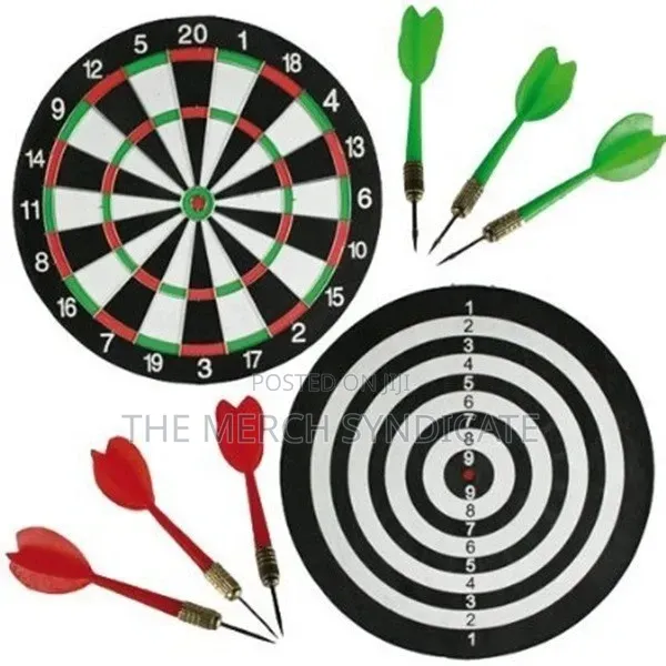 Large 15 Inch Double Sided Party Sports Dartboard - 1