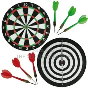 Large 15 Inch Double Sided Party Sports Dartboard