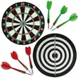 Large 15 Inch Double Sided Party Sports Dartboard - 1