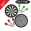 Extra Large 17" Double-Sided Adult Dartboard Game - 1