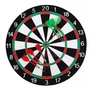 12 Inch Double Sided Dartboard with 6 Darts