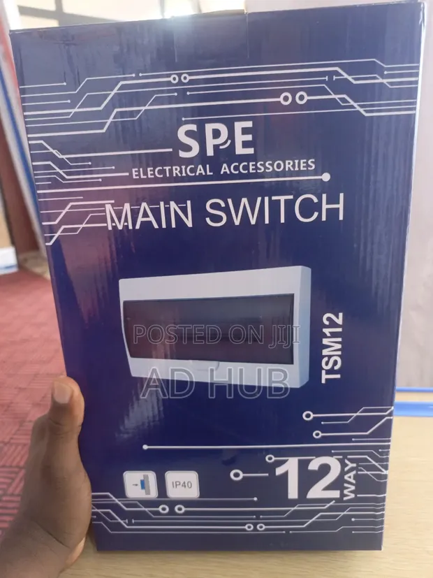 Main Switch 12 Way MCB + 2P Isolator Surface - 1