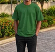 Mr. Tan Plain Army Green T-Shirt - 3