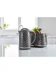Grey Fast Boil Textured Kettle & 2 Slice Toaster Set - 1