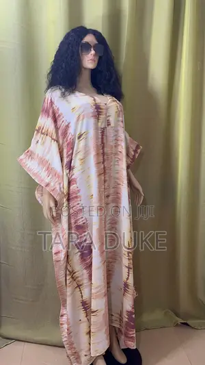 Tie-Dye Kaftan Maxi Dress - Size 14