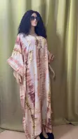 Tie-Dye Kaftan Maxi Dress - Size 14 - 1