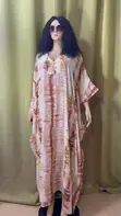 Tie-Dye Kaftan Maxi Dress - Size 14 - 2