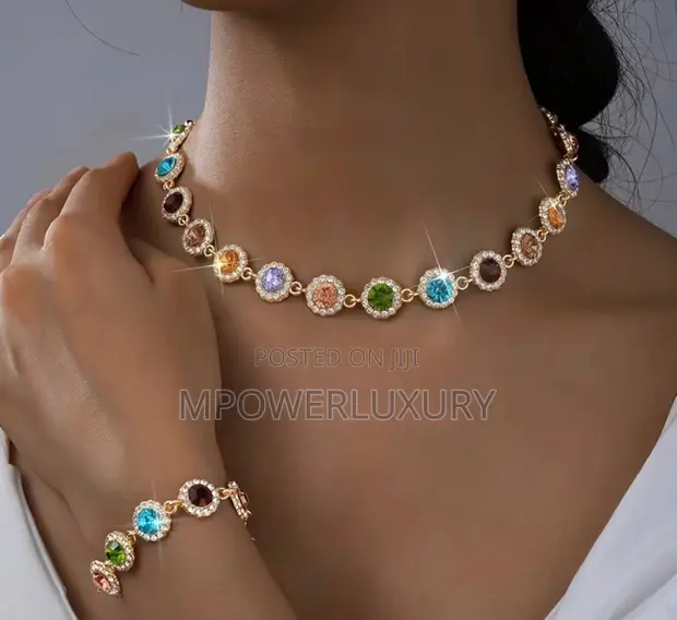 Luxury 4-Piece Crystal Jewelry Set - 1