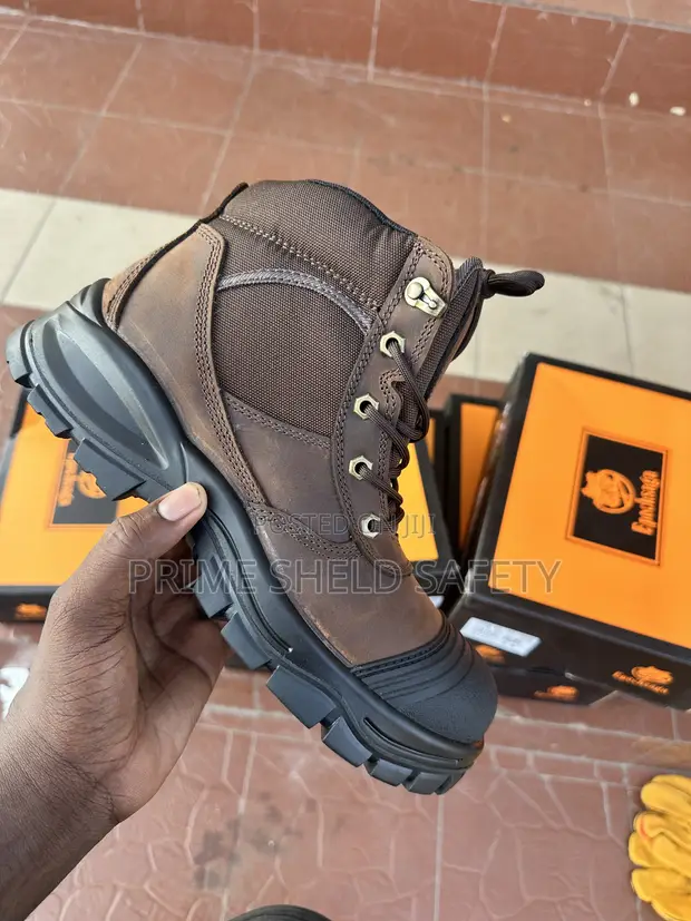 Brown Industrial Safety Work Boot - 1