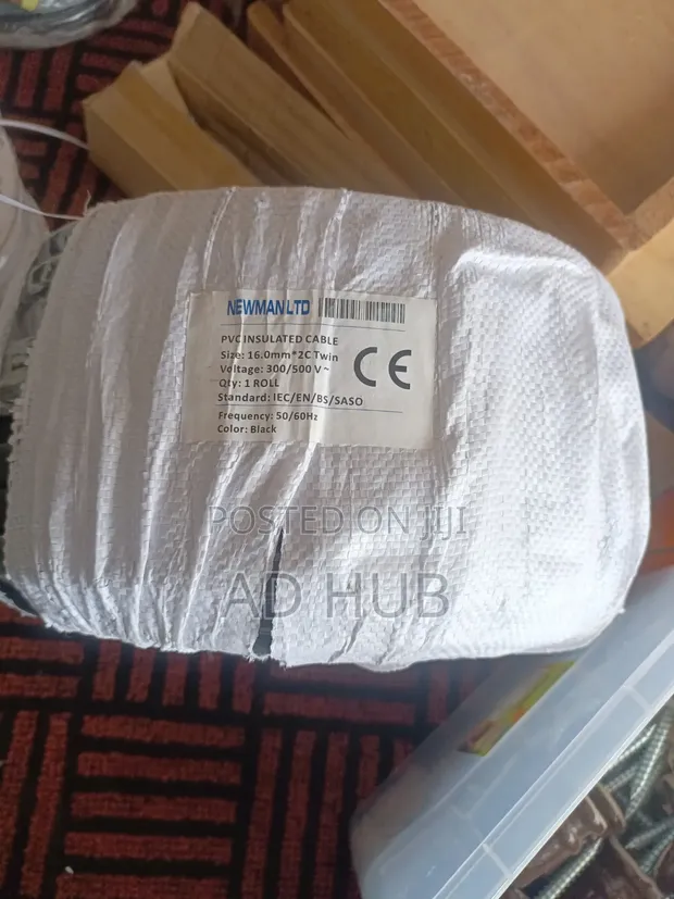 PVC Insulated Cable 16.00mm x 2c Twin 300/500v - 1