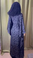 Zebra Print Kaftan Maxi Dress - Size 14 - 1